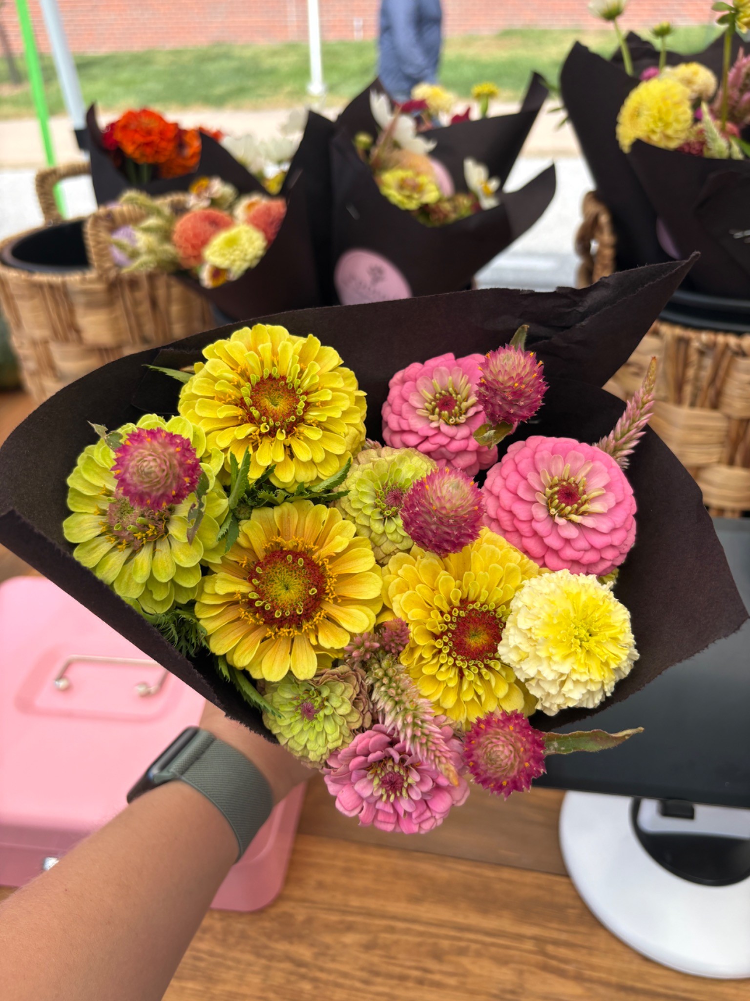 Flowers prepared for market