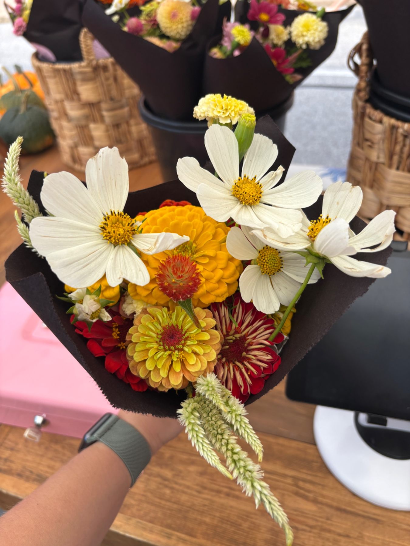 Colorful flowers grown by Rooted Raymond